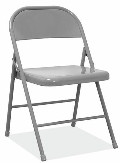 Gray Folding Chairs Steel Folding Chairs by OfficeSource®