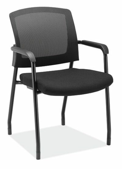 Black Fabric Seat w/Black Mesh Back Contemporary