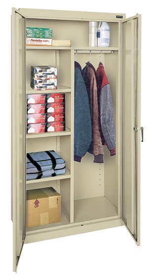 Navy Blue Storage Cabinets Combination Wardrobe/Storage by OfficeSource®