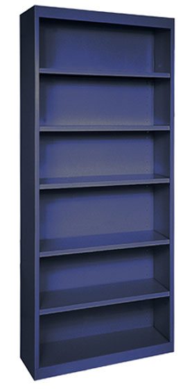 Putty Contemporary Steel Bookcase - 6 Shelves by OfficeSource®