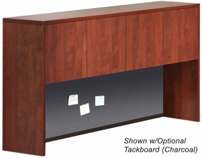 Maple Contemporary Laminate Hutch w/Doors by OfficeSource®