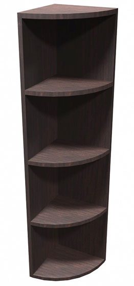 Maple Contemporary Laminate Corner Bookcase by OfficeSource®