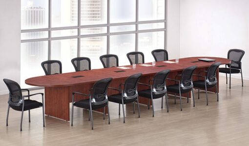 Modern Walnut Contemporary Laminate PL Conference #5 by OfficeSource®