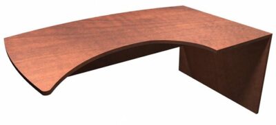 Maple Contemporary Laminate Arc Table Top w/Modesty Panel by OfficeSource®