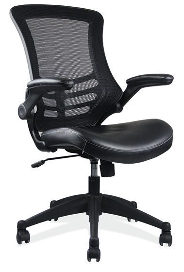 Black Contemporary Task Chair w/ Black Frame by OfficeSource®