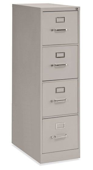 Light Gray Fire Resistant/Insulated 26-1/2" Deep File/Letter by OfficeSource®