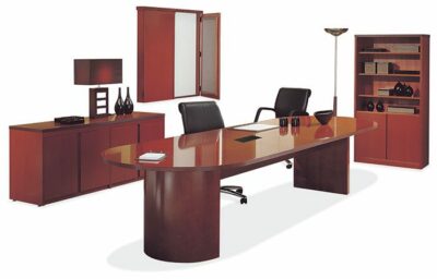 Cherry Contemporary Veneer Conference Room Scene #1 by OfficeSource® by Rudnick