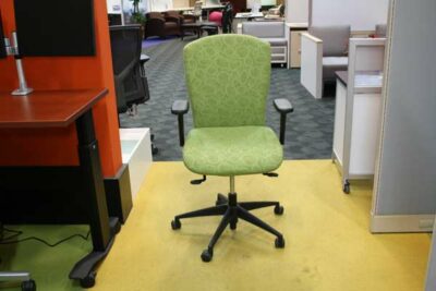 green mid back chairs