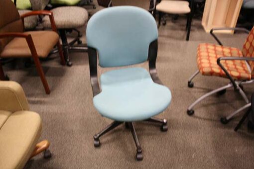 blue mid back chairs