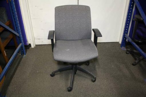 grey mid back chairs