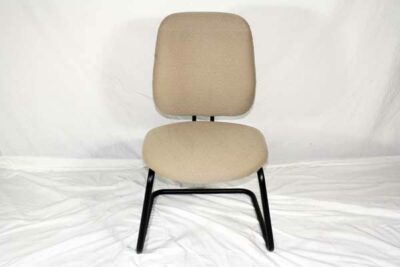 biege fabric guest chair