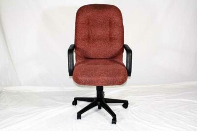 burgundy fabric task chair