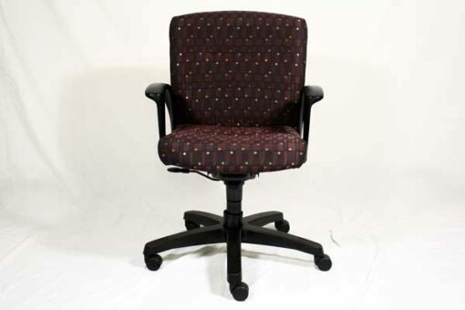 purple fabric task chair
