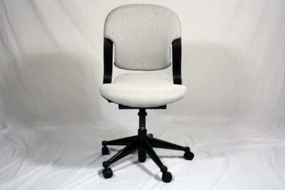 grey padded fabric task chair