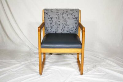 honey wood guest chair