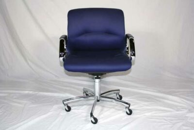 blue reclining conference chair