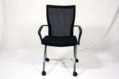 black fabric nesting chair