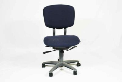 blue ergonomic task chair