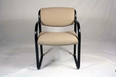 beige fabric guest chair