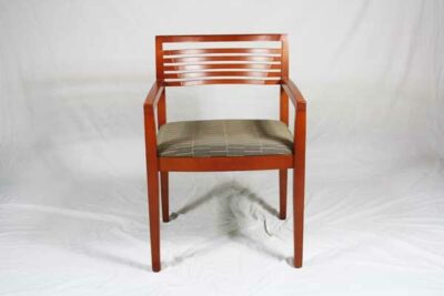 medium cherry fabric guest chair