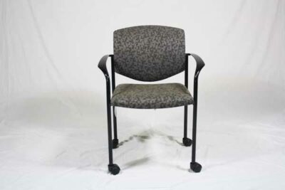 grey fabric guest chair