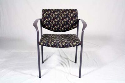 grey fabric guest chair