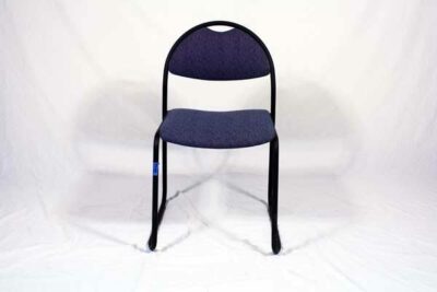 blue fabric guest chair