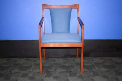 cherry wooden frame guest chair