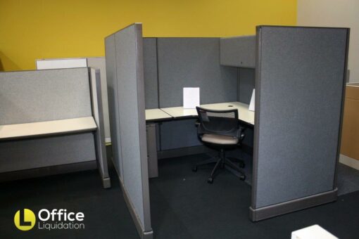 Blue Herman Miller cubicles