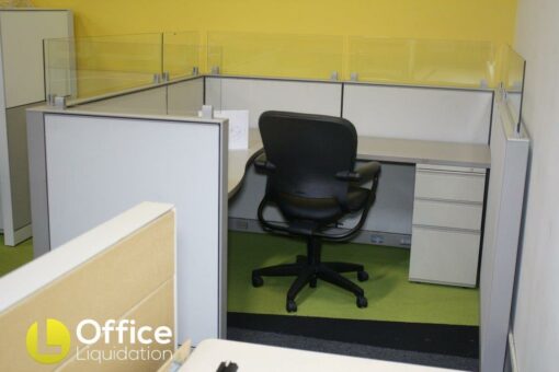 used L-Shaped cubicles by Herman Miller