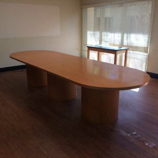 Maple Kimbal 144" x 48" x 29" conference table