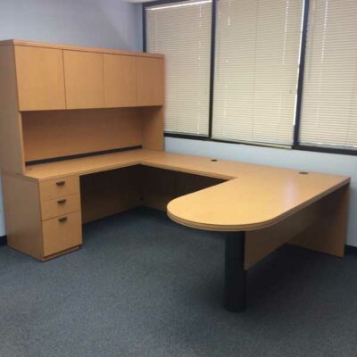 Maple lacasse 101"x72" u-shape desk