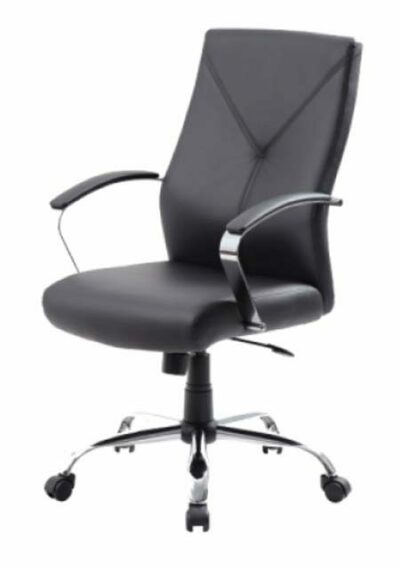 executive black leather soft vinyl office chair Orlando