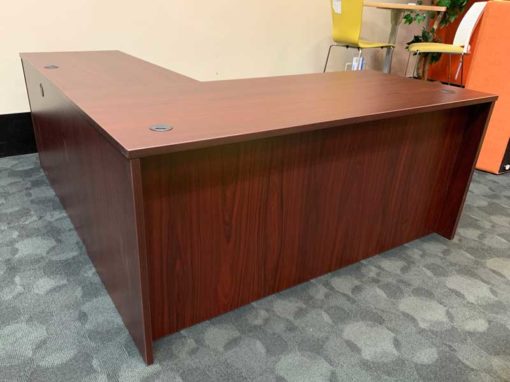 Front view of l-shape desk by Devan at Office Liquidation Orlando Florida