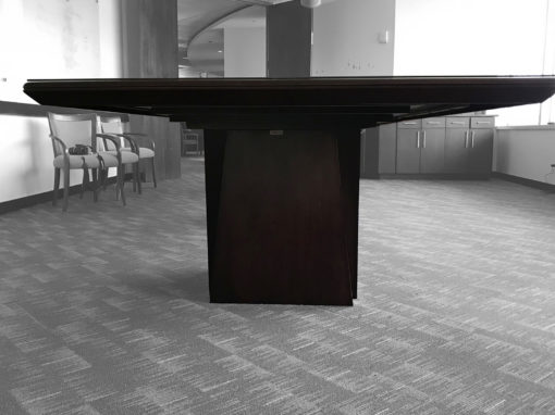 Office Liquidation Pre-Own 12 Foot Conference Table with glass top