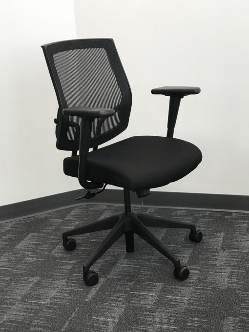 Black Mesh Executive Chair in Black at Office Liquidation