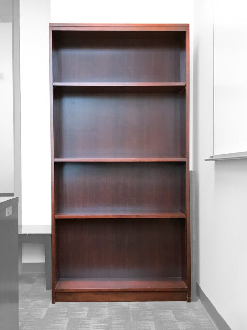 Bookcase in Dark Cherry at Office Liquidation