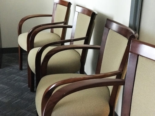 Used Beige reception chair from Office Liquidation