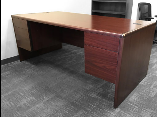 Office Liquidation Pre-Own Laminate Mahogany Desk