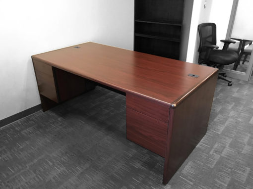 Find used laminate mahogany desks at Office Liquidation