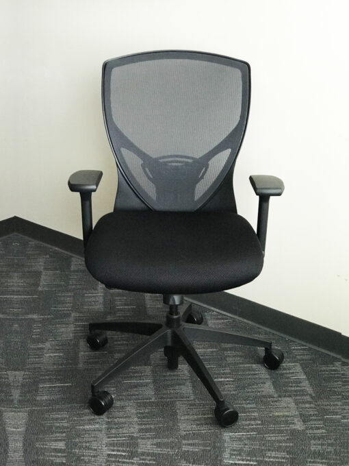 High Back Ergonomic Chair in Black at Office Liquidation