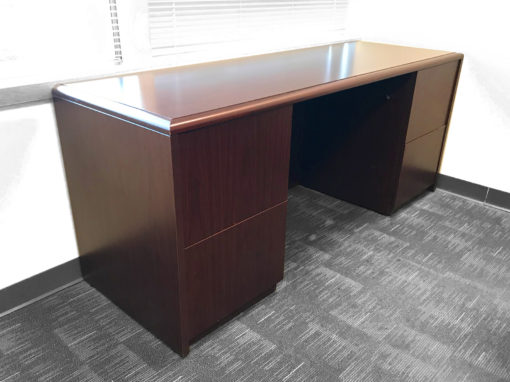 Office Liquidation Pre-Own Single Desk Double Pedestal