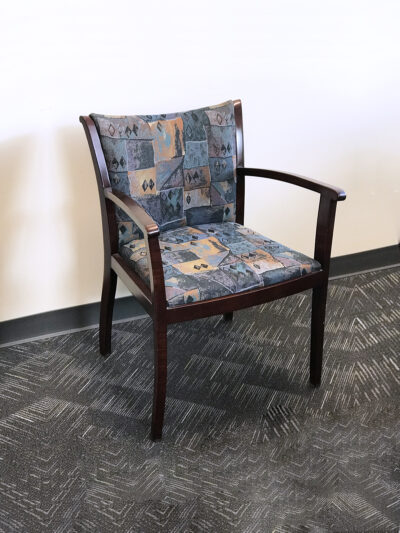 Find used reception patern wood chairs at Office Liquidation